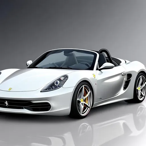 Prompt: UHD photorealistic rendering Ferrari boxster donk style