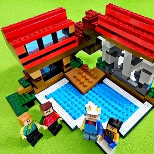 minecraft lego set | OpenArt