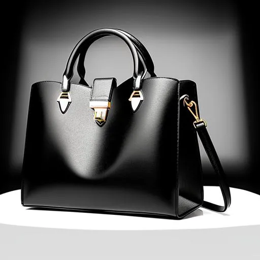 Prompt: product photo of a designer handbag fashion product catalog image, behance hd, studio lighting, front view,