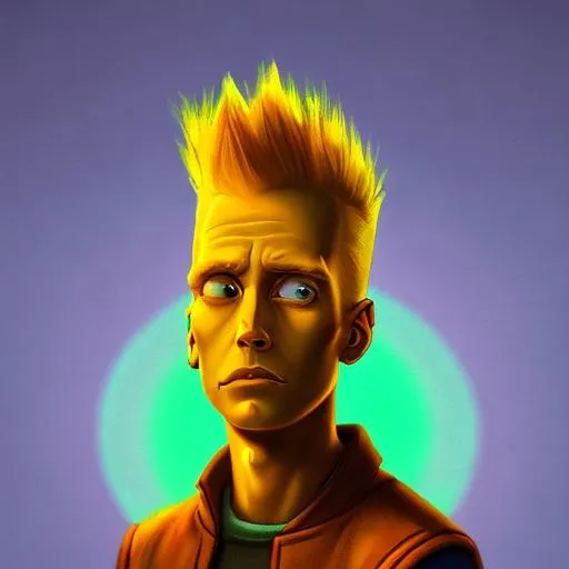 Prompt: Bart simpson as a real human being