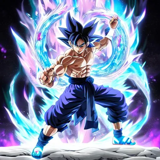 Prompt: mastered ultra instinct goku, high graphics, handsome, face, art, realistic, accurate, no deform body, good art, good quality, no deform limbs, no deform face, smiling, heaven, fighting, mastered ultra instinct, best graphics, best quality, fined-tuned, super fined-tuned, ultra fine-tuned, best photo realistic