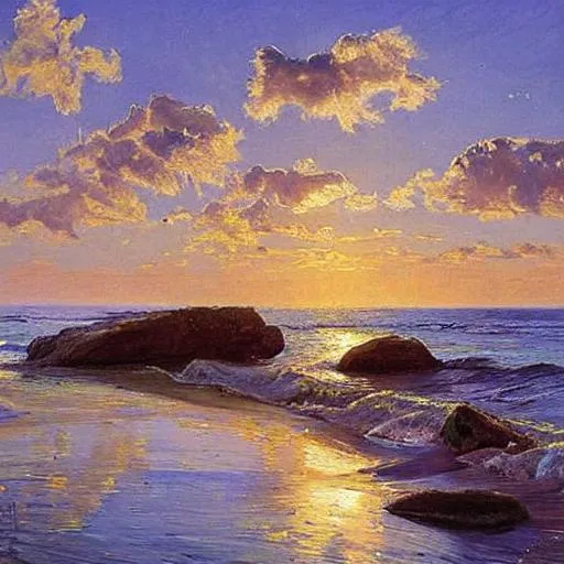 Prompt: Florida, seascape, beautiful artwork by monsted