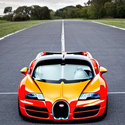 Prompt: Bugatti Veyron Race Car