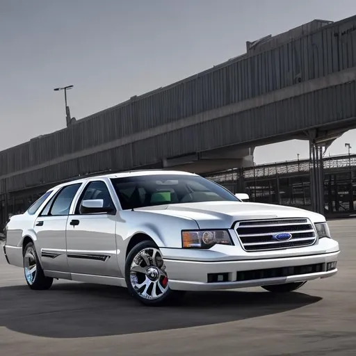 Prompt: modernized version of the 2008 Ford Crown Victoria