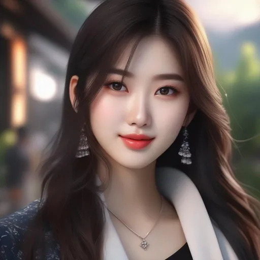 Prompt: Realistic Asian girl full HD 4k