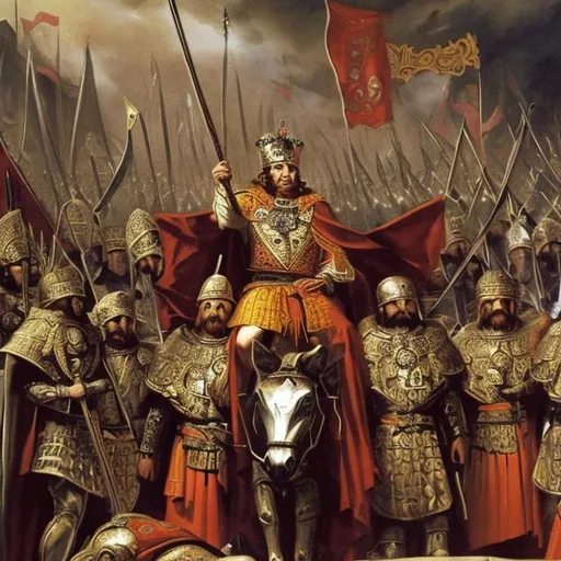 Prompt: Attila becomes Emperor of Rome