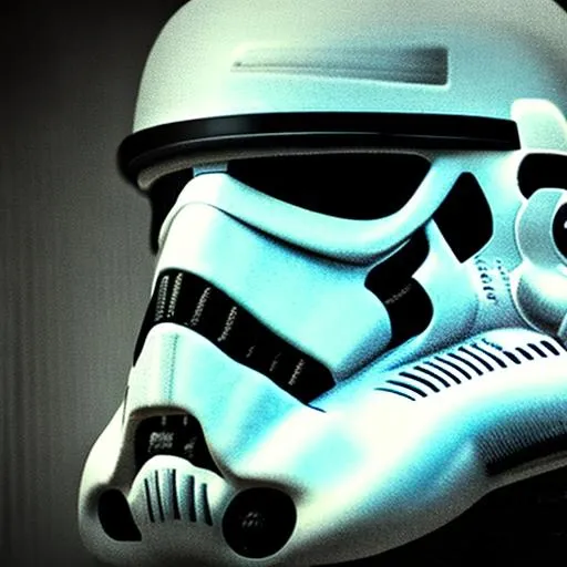 Prompt: Storm trooper in matrix code, 4k, high detail, photograph, stunning detail