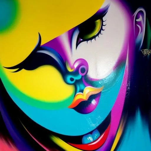 Graffiti art, splash art, street art, spray paint, colourful art | Poster