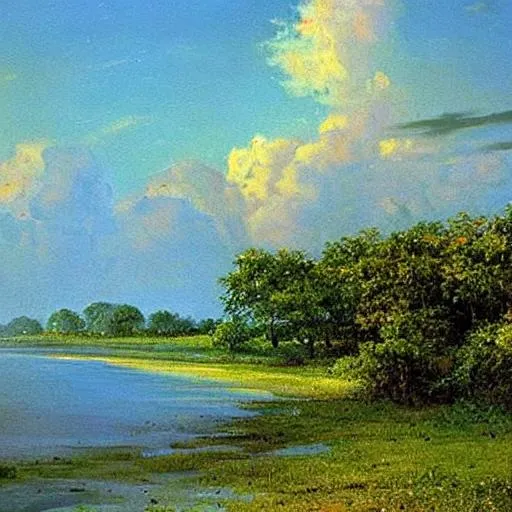 Prompt: Florida landscape, beautiful artwork by Fyodor Alexandrovich Vasilyev