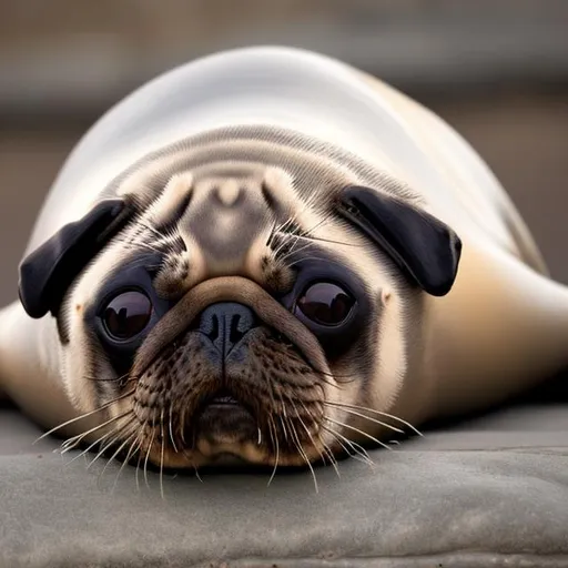 Seal crossed with a pug | OpenArt