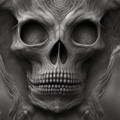 Prompt: fire of skulls wallpapers, in the style of zbrush, 8k resolution, crosshatched shading, figura serpentinata, hyper-realistic animal illustrations, gray and crimson, zigzags