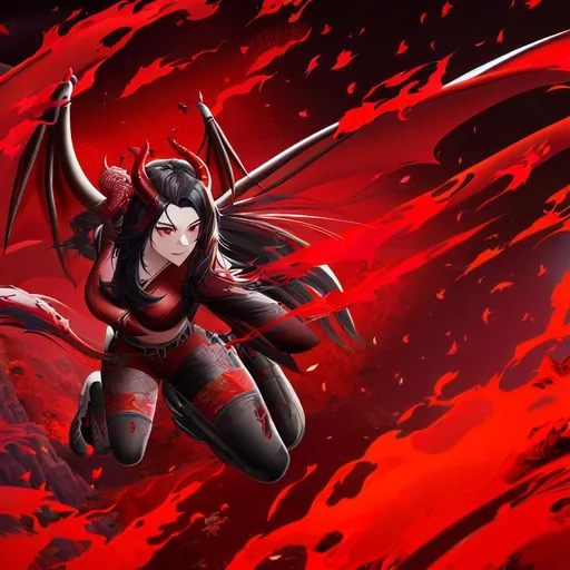 Prompt: cinematic dragon, red black dragon, fire mountain, flying, full body, hyper detailed, realistic, cover art, real world, award winning, toned lighting, sharp image, high detailed face, 8k