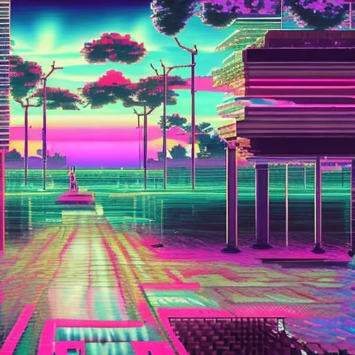 Prompt: vaporwave Lofi
