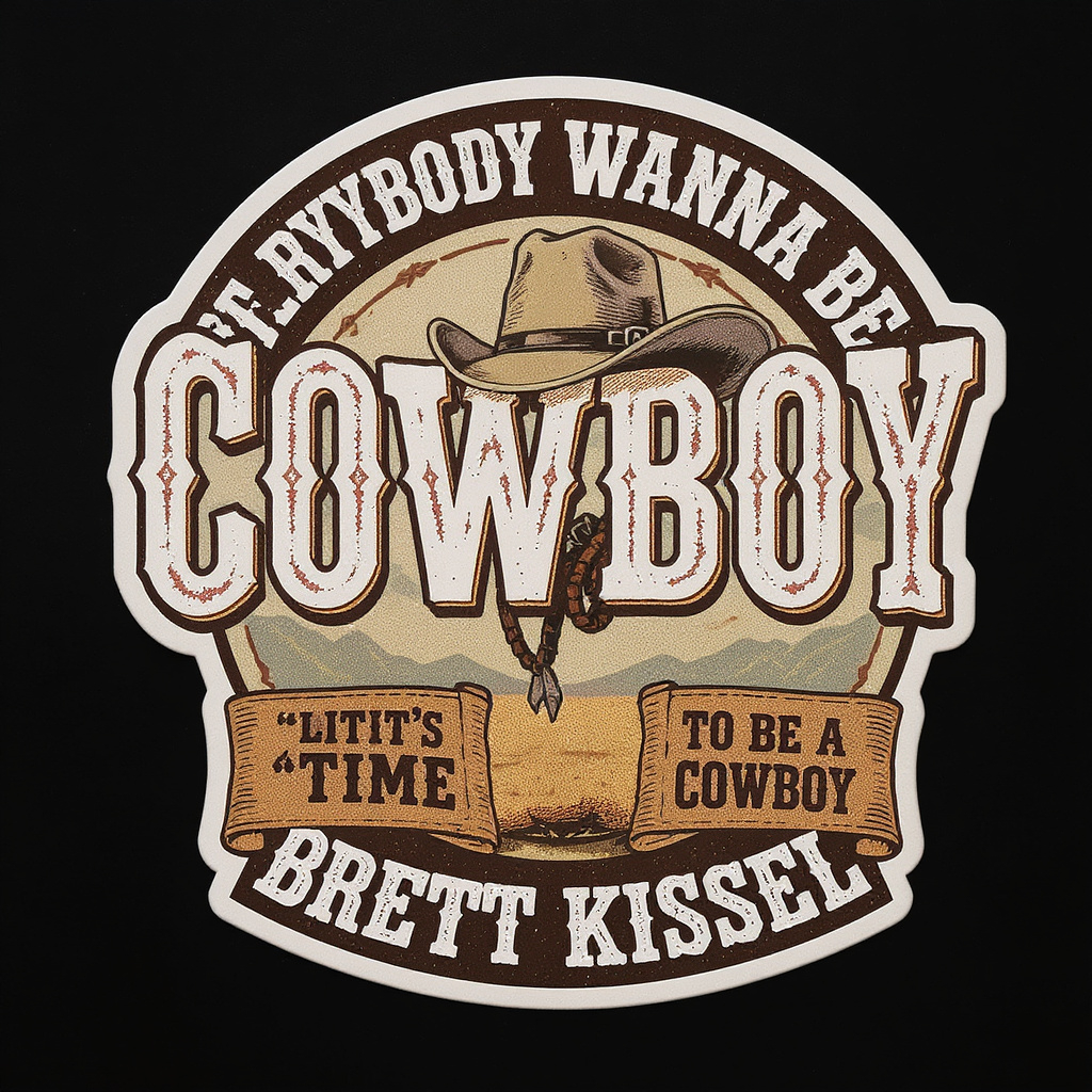 Pco Sticker make a sticker design thats western themed. cool. fo...