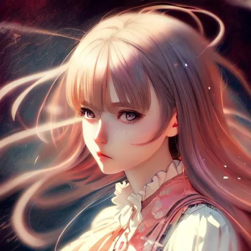 Prompt: anime character, background digital painting, digital illustration, extreme detail, digital art, ultra hd, vintage photography, beautiful, aesthetic, style, hd photography, hyperrealism, extreme long shot, telephoto lens, motion blur, wide angle lens, sweet blissful  girl, amazing quality, beautiful