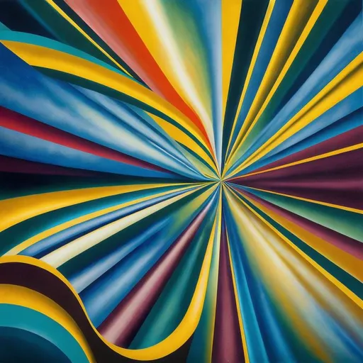 Prompt: The Big Bang, Art Deco painting