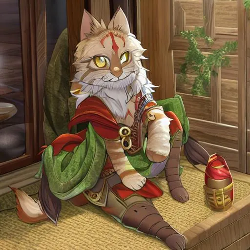 Prompt: khajit from fantasy games