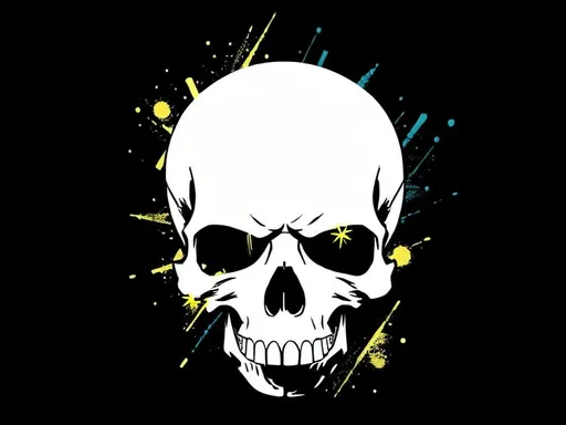 Prompt: Create a YouTube bio and logo using skull and the text “ The Fi1thy Casual” centered across the image provided