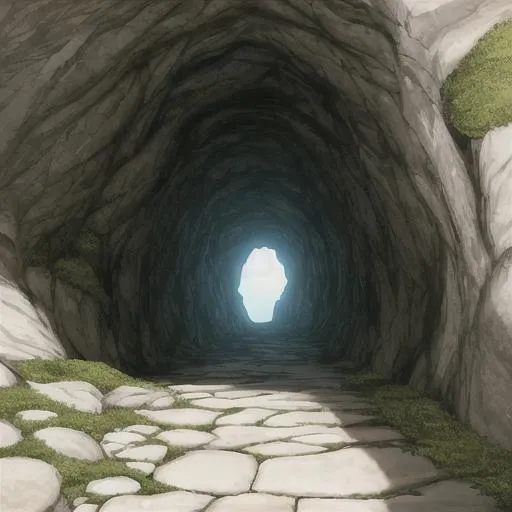 Prompt: stone cave