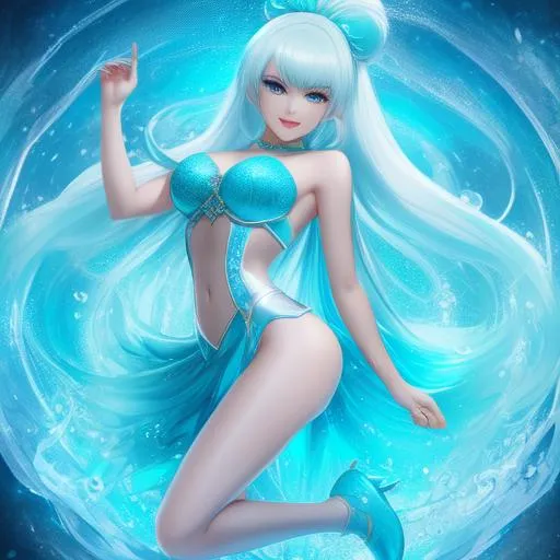 Prompt: splash art, hyper detailed perfect face,
smurfette as a beautiful kpop idol stretching, full body, long legs, perfect body, turquoise SKIN 

high-resolution cute face, perfect proportions,smiling, intricate hyperdetailed WHITE  hair, light makeup, sparkling, highly detailed, intricate hyperdetailed shining GREEN  eyes,  

Elegant, ethereal, graceful,

HDR, UHD, high res, 64k, cinematic lighting, special effects, hd octane render, professional photograph, studio lighting, trending on artstation