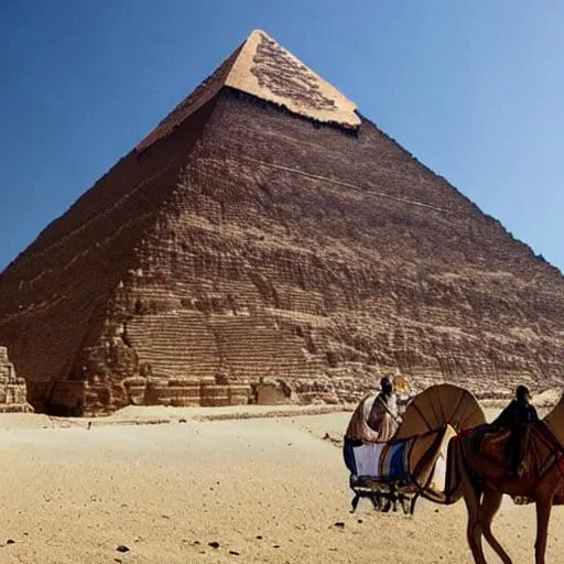 the ancestors who built the great pyramids of Giza