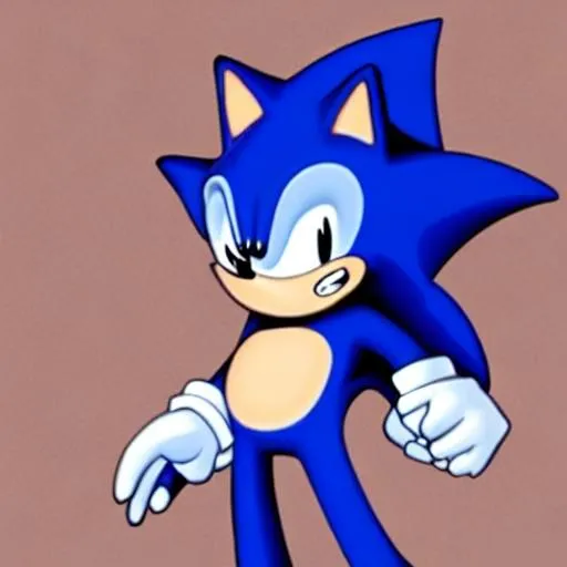 Prompt: Dark sonic the hedgehog

