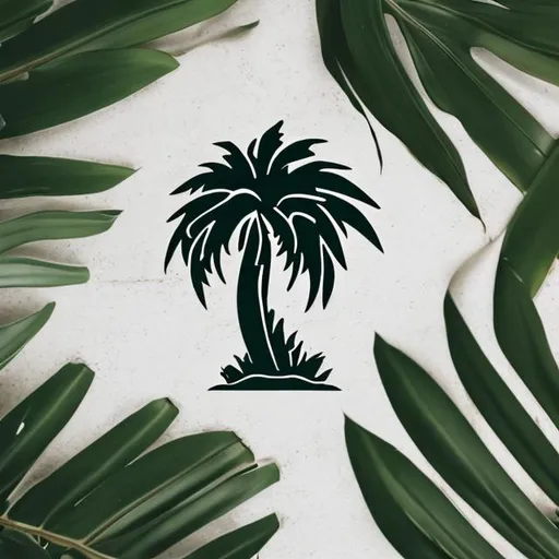 Prompt: Palm tree logo


