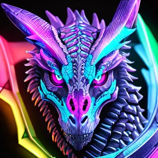 Neon Dragon Sculpture – www.