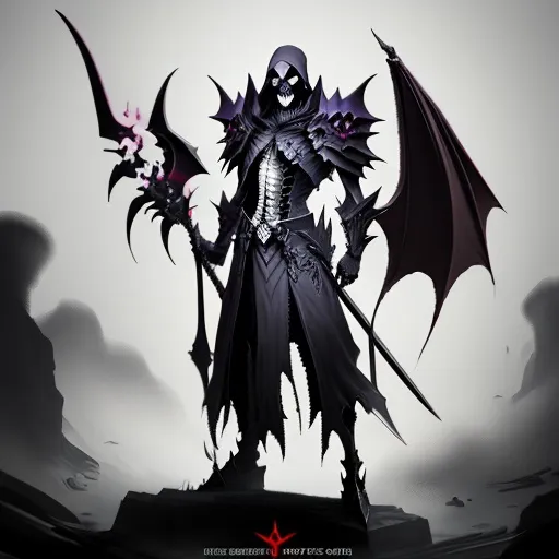Prompt: death reaper dragon