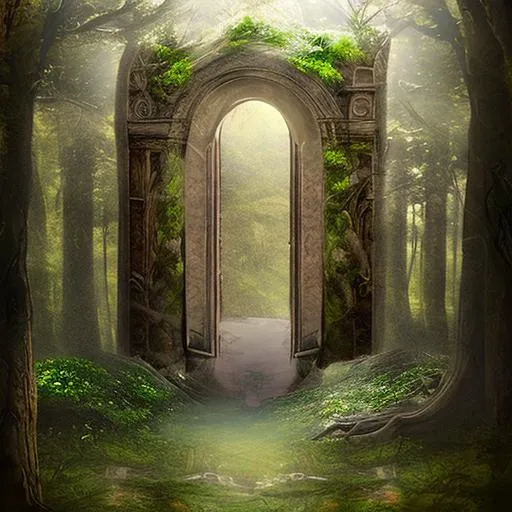 Prompt: a portal to another place,