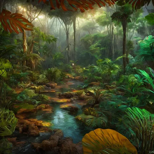 Prompt: photorealistic, ultrarealistic, 
inside a colorful african jungle, wide lens.

