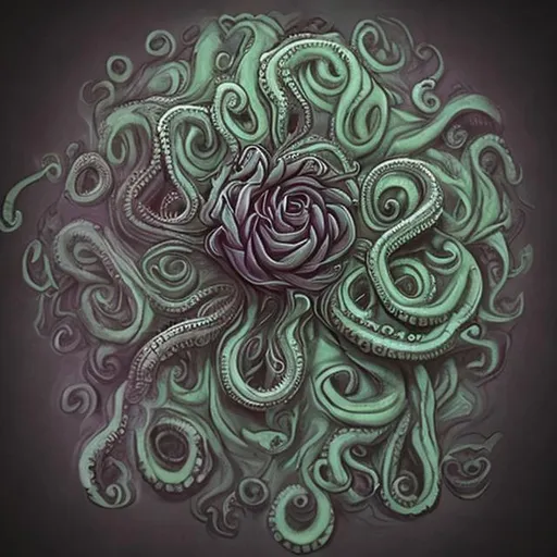 lovecraftian style flower