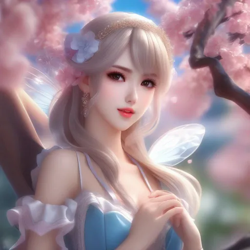 Prompt: 3d anime woman and beautiful pretty art 4k full raw HD love fairy