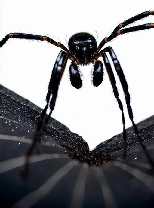Prompt: black giant spider