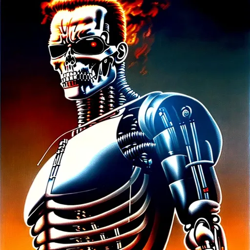 Prompt: Terminator, T-800
