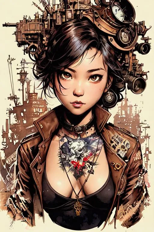 Prompt: sticker of disney banksy art, Kim Jung gi, freedom, soul, digital illustration, comic style, steampunk noir, perfect anatomy, centered, approaching perfection, dynamic, highly detailed, watercolor painting, artstation, concept art, smooth, sharp focus, illustration, art by Carne Griffiths and Wadim Kashin