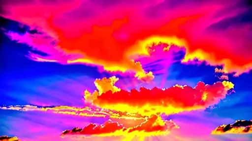 Prompt: Cool cloud colors art