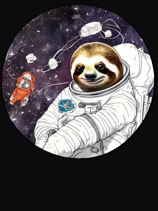 Prompt: Astronaut sloth 