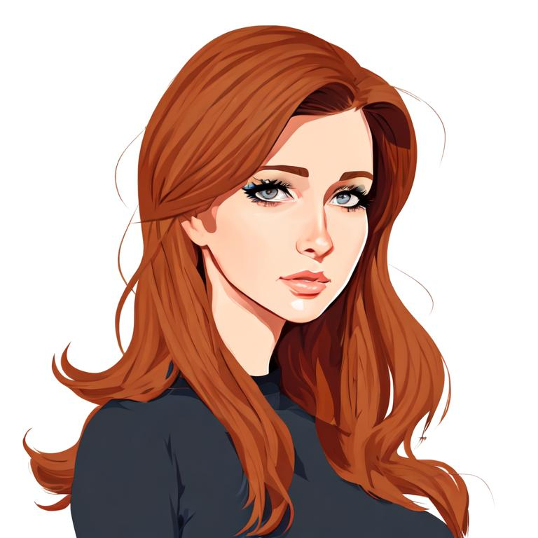 Beautiful woman cartoon portrait | OpenArt