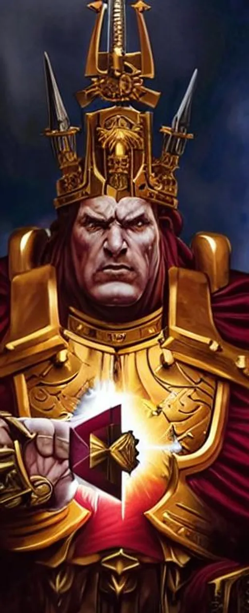 {person} God Emperor of mankind, warhammer 40k, mass... | OpenArt