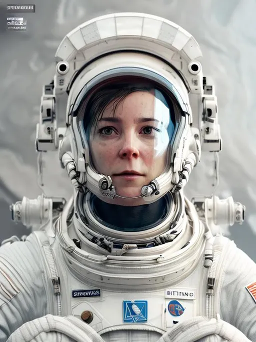 Prompt: Design a portrait of a futuristic astronaut, with a sleek and advanced spacesuit and equipment, inspired by movies like Gravity and Interstellar, The portrait should highlight the astronaut’s courage, curiosity, and sense of adventure, 3d render, octane render, intricately detailed, cinematic,