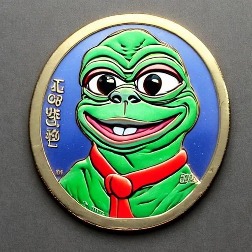 Prompt: Pepe coin, surprise me