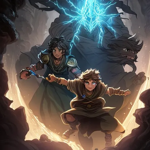 Prompt: "Up to the Win" is an epic fantasy-adventure set in Eldoria, where young orphan Landon embarks on a perilous quest to find the powerful Amulet of Azurite. Guided by a wise hermit, Landon forms the Fellowship of Heroes and faces trials, battles, and personal conflicts. As darkness looms, they must make a choice: restore balance or succumb to power. This immersive tale explores friendship, courage, and the transformative journey of a hero in a world of magic and wonder. Witness the triumph of light over darkness in a captivating adventure that shapes the destiny of Eldoria.