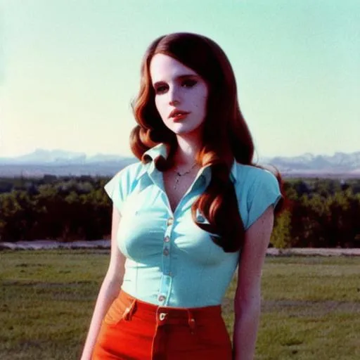 Prompt: lana del rey in the 1970s