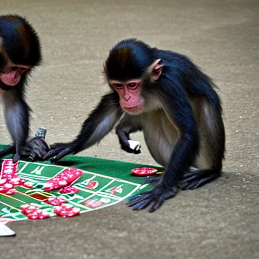 monkeys gambling OpenArt