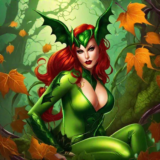 Prompt: succubus of Poison Ivy hot