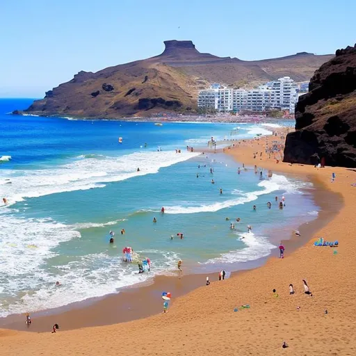 Prompt: Gran canaria beach