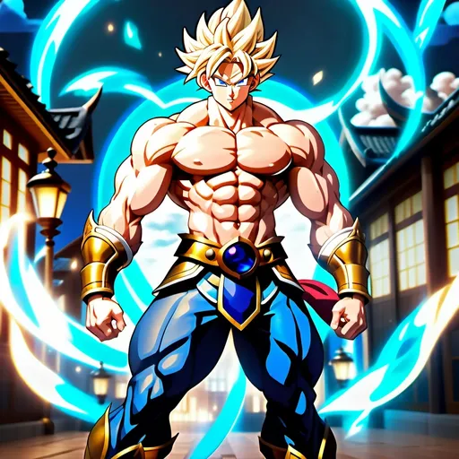 Prompt: Anime illustration of a divine Nordic Victorian dragon ball super warrior woman, perfect body shape, full body view, powerful aura, ethereal beauty, detailed armor and ornate attire, mystical dragon companion, intense and focused gaze, vibrant colors, highres, ultra-detailed, anime, fantasy, powerful, divine, Nordic Victorian, dragon ball super, warrior, detailed armor, mystical dragon, vibrant colors, full body view, ethereal beauty, professional, atmospheric lighting