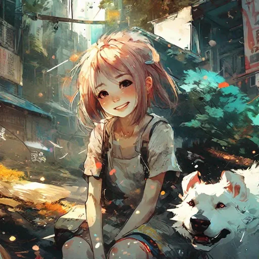 Prompt: "anime adorable The Feeling of Joy, Yoshikata Amano, Edwin Landseer, Ismail Inceoglu, Russ Mills, Victo Ngai, Bella Kotak, hyperdetailed 16K resolution HDR DSLR, ultra_detailed, ultra_quality, CGSociety, intricately detailed, colour depth, The Feeling of Joy"