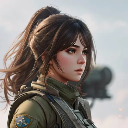 Prompt: Female with cute face, {battlefield}, perfect composition, hyperrealistic, super detailed, 8k, high quality, trending art, trending on artstation, sharp focus, studio photo, intricate details, highly detailed, full body